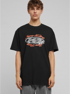 Тениска Never ending... Heavy Oversize Tee black XXL