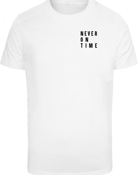 Тениска Never On Time Tee white XXL