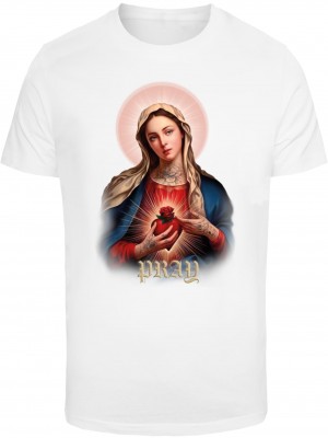 Тениска Praying Mary Tee white XXL