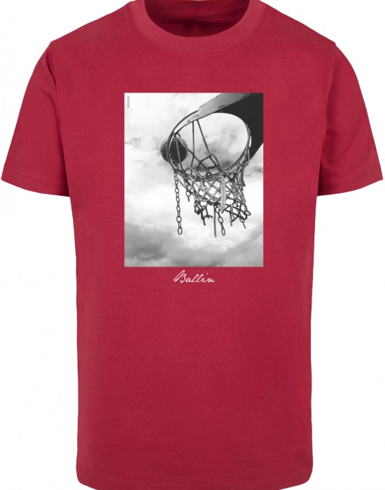 Тениска Ballin 2.0 Tee burgundy XXL