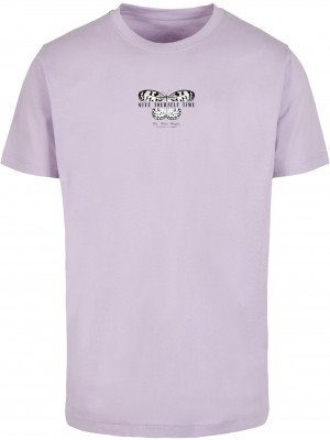 Тениска Give Yourself Time Tee lilac XXL