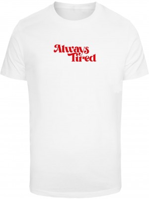 Тениска Always Tired Tee white XXL