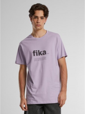 Тениска Fika Definition T-Shirt Round Neck lilac 5XL