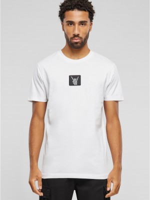 Тениска Skelett Patch Tee white XXL