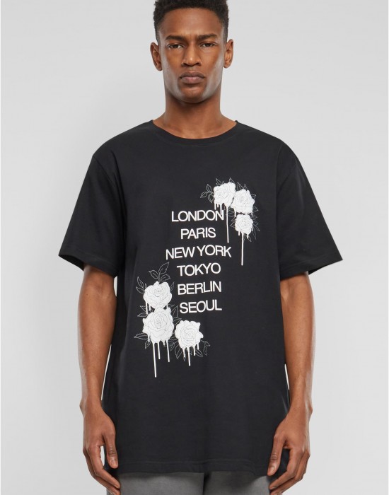 Тениска City Roses Tee black XXL Тениска City Roses Tee black XXL