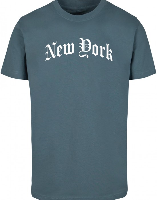 Тениска New York Wording Tee dustyblue XXL Тениска New York Wording Tee dustyblue XXL