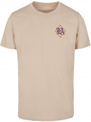 Тениска LA City Print Tee sand XXL