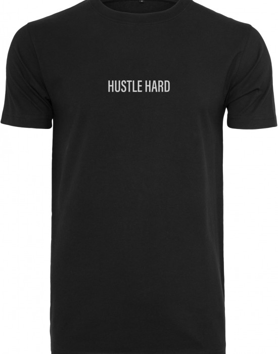 Тениска Hustle Wording EMB Tee black XXL Тениска Hustle Wording EMB Tee black XXL