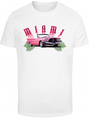 Тениска Miami Car Tee white XXL