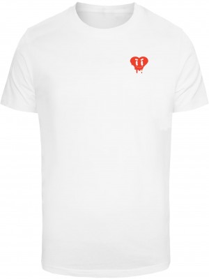 Тениска Heart Drip Tee white XXL