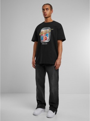 Тениска Sip&Fly Heavy Oversize Tee black XXL