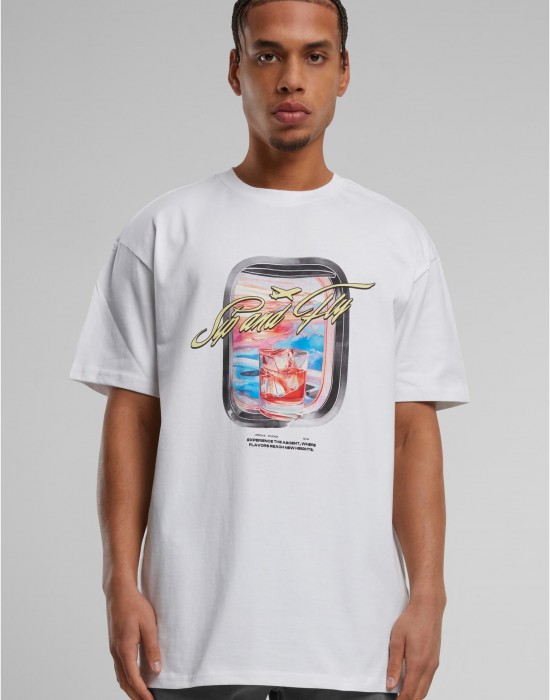 Тениска Sip&Fly Heavy Oversize Tee white XXL
