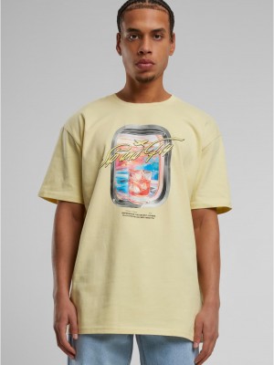 Тениска Sip&Fly Heavy Oversize Tee softyellow XXL