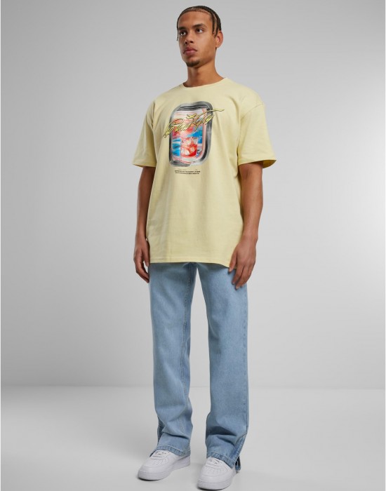Тениска Sip&Fly Heavy Oversize Tee softyellow XXL Тениска Sip&Fly Heavy Oversize Tee softyellow XXL