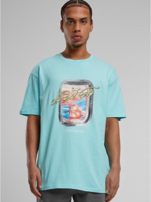 Тениска Sip&Fly Heavy Oversize Tee berylblue XXL