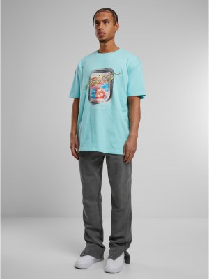 Тениска Sip&Fly Heavy Oversize Tee berylblue XXL