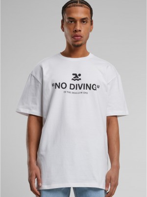 Тениска No Diving Heavy Oversize Tee white XXL