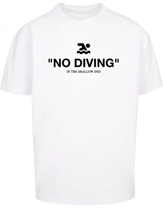 Тениска No Diving Heavy Oversize Tee white XXL Тениска No Diving Heavy Oversize Tee white XXL
