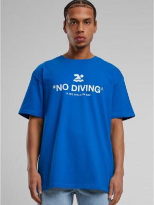 Тениска No Diving Heavy Oversize Tee cobalt blue XXL