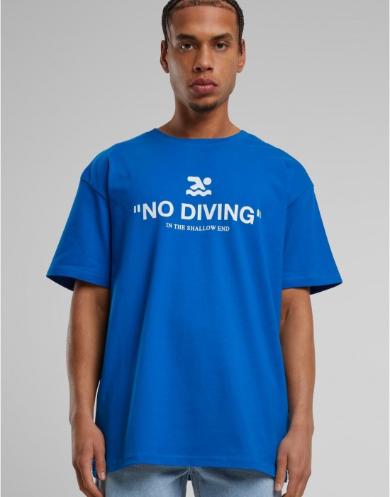 Тениска No Diving Heavy Oversize Tee cobalt blue XXL Тениска No Diving Heavy Oversize Tee cobalt blue XXL