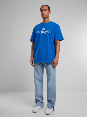 Тениска No Diving Heavy Oversize Tee cobalt blue XXL
