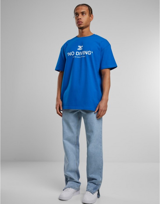 Тениска No Diving Heavy Oversize Tee cobalt blue XXL Тениска No Diving Heavy Oversize Tee cobalt blue XXL