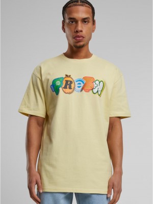 Тениска Vitamin UPSC Heavy Oversize Tee softyellow XXL