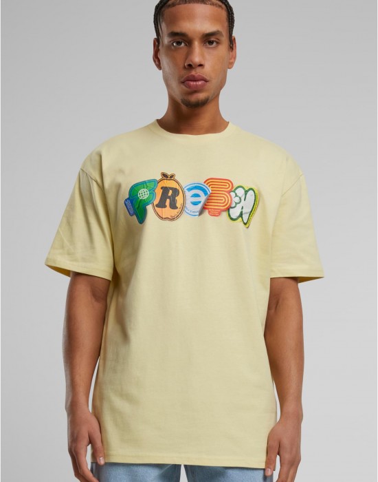 Тениска Vitamin UPSC Heavy Oversize Tee softyellow XXL