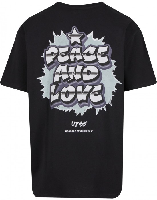 Тениска Peace&Love Heavy Oversize Tee black XXL