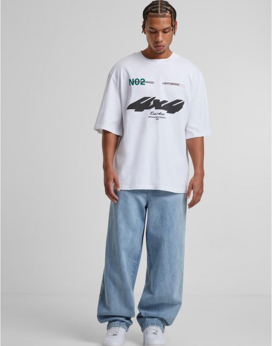 Тениска Motorsport Heavy Oversize Sleeve Tee white XXL Тениска Motorsport Heavy Oversize Sleeve Tee white XXL