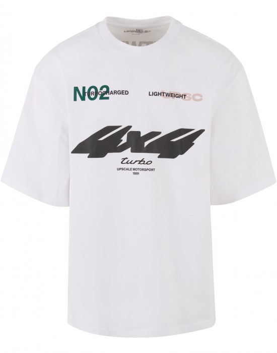 Тениска Motorsport Heavy Oversize Sleeve Tee white XXL Тениска Motorsport Heavy Oversize Sleeve Tee white XXL