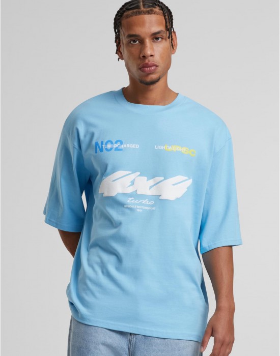 Тениска Motorsport Heavy Oversize Sleeve Tee balticblue XXL