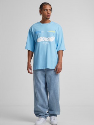 Тениска Motorsport Heavy Oversize Sleeve Tee balticblue XXL