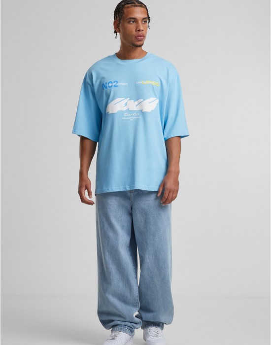 Тениска Motorsport Heavy Oversize Sleeve Tee balticblue XXL