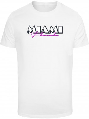 Тениска Miami Florida Tee white XXL