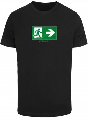Тениска Skate Exit Tee black XXL