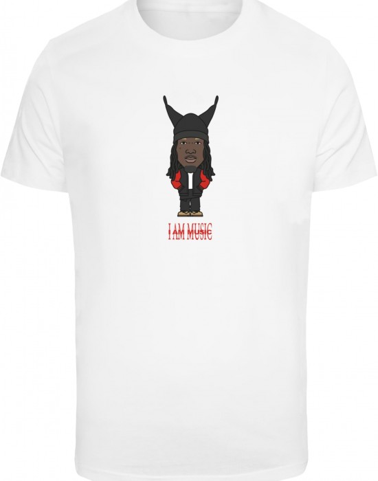 Тениска I Am Music Tee white XXL Тениска I Am Music Tee white XXL