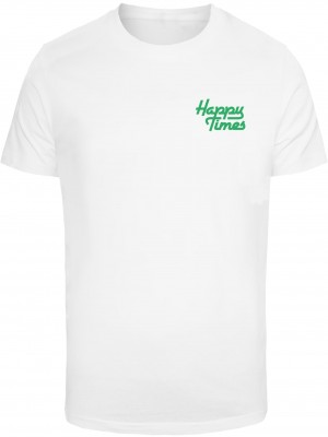 Тениска Happy Times Tee white XXL