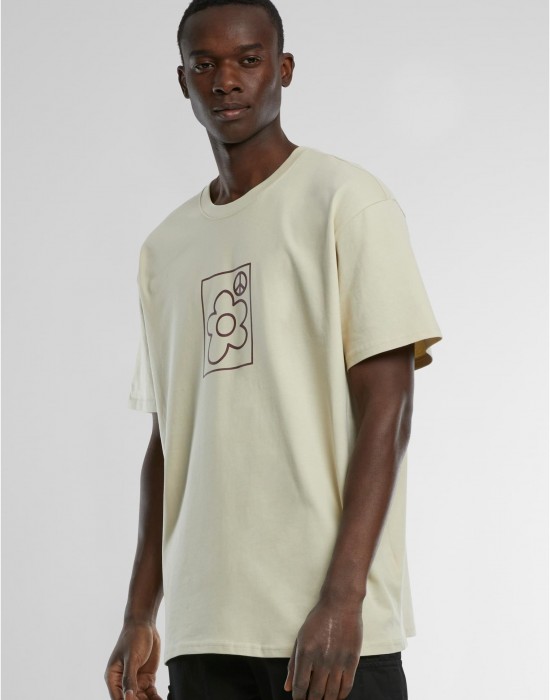 Тениска More Peace Oversize Tee sand XXL