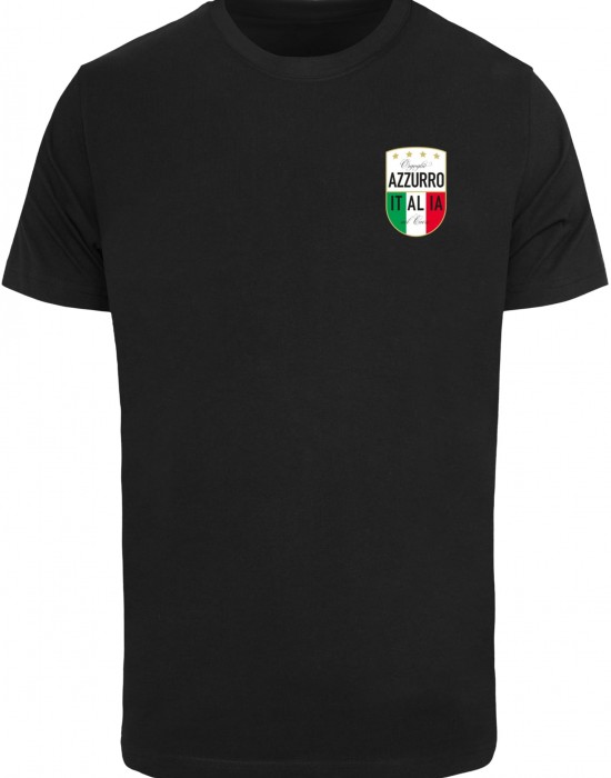 Тениска Azurro Italia Crest Tee black XXL