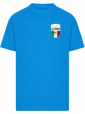 Тениска Azurro Italia Crest Tee cobalt blue XXL