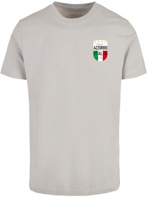 Тениска Azurro Italia Crest Tee lightasphalt XXL
