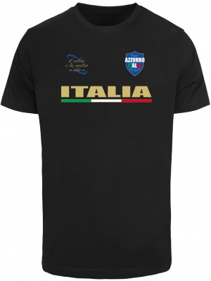 Тениска Italia Trikot Tee black XXL
