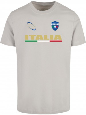 Тениска Italia Trikot Tee lightasphalt XXL