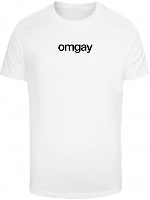 Тениска OMGay Pride Tee white XXL