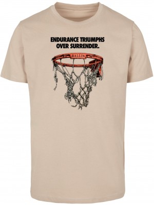 Тениска Triumph Over Surrender Tee sand XXL