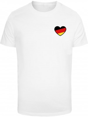 Тениска Heart Flag Tee white XXL