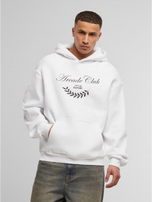 Суичър Arcade Club Fluffy Hoody white XXL