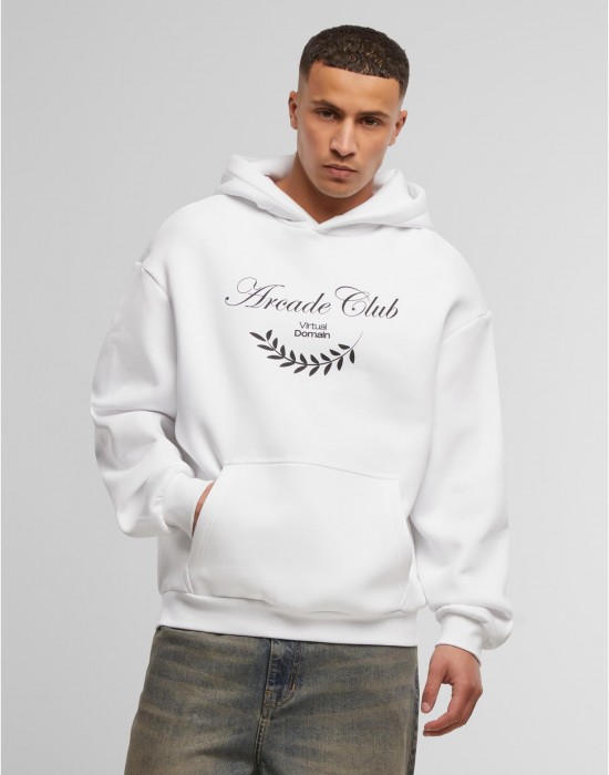 Суичър Arcade Club Fluffy Hoody white XXL