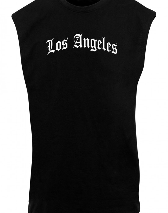 Тениска Los Angeles Wording Sleeveless Tee black XXL